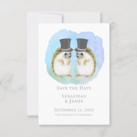 Salve O Casamento Do Casal Gay Hedgehog Da Data