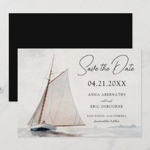 Reserve A Data Salve o Dia do Barco à Vela em Aquarela