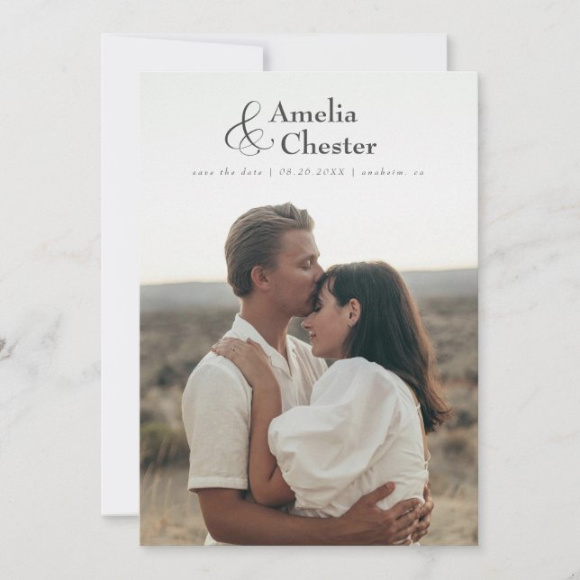 Reserve A Data Sangramento de cheio Salve a data com grande e (Frente)