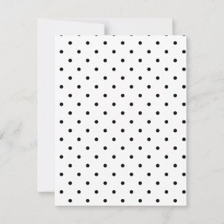 Reserve A Data Save the Date Black and white polka dot wedding