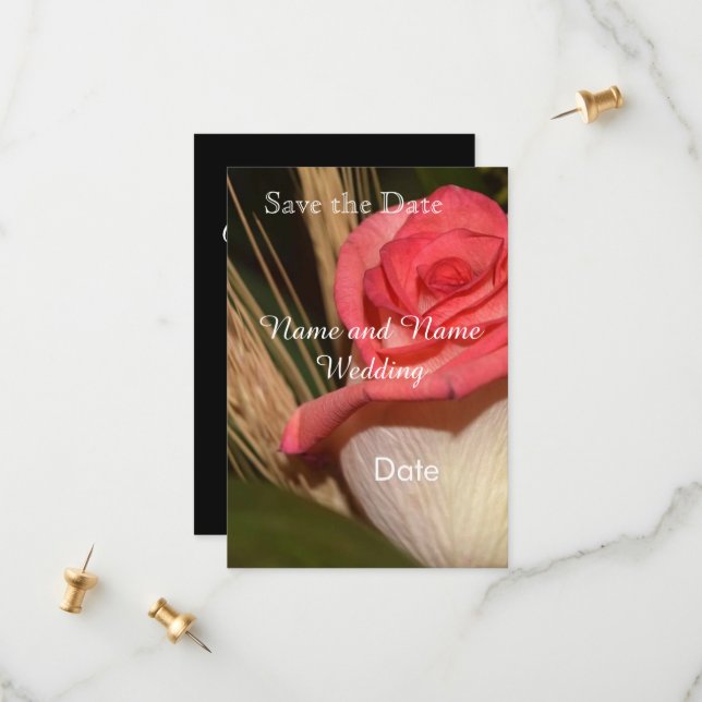 Reserve A Data Save the date card (Frente/Verso In Situ)