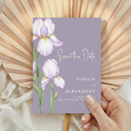 Reserve A Data Save the Date Card for a Modern Wedding. 