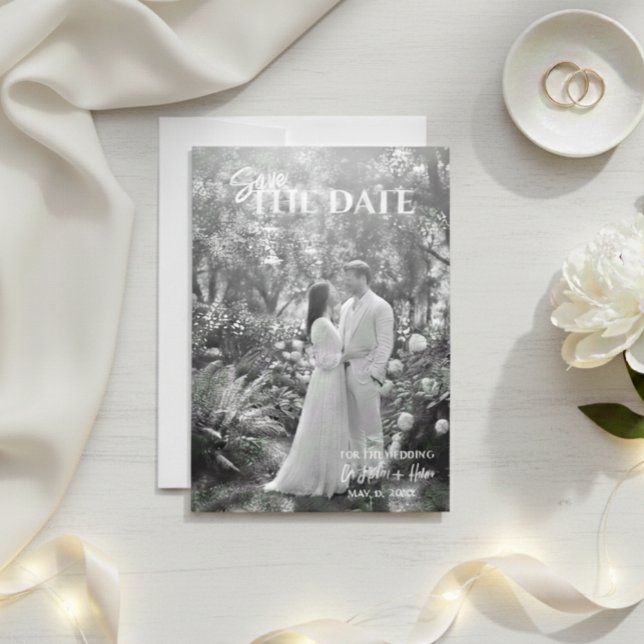Reserve A Data Save The Date Wedding Photo Invite, Save The Date  (Criador carregado)