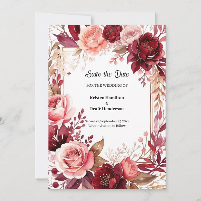 Reserve A Data Script Boho Burgundy (Frente)