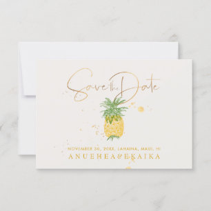 Reserve A Data Script Dourado PixDezines Vintage Pineapple/Faux