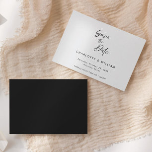 Reserve A Data Script Elegante Manuscrito Minimal   Casamento