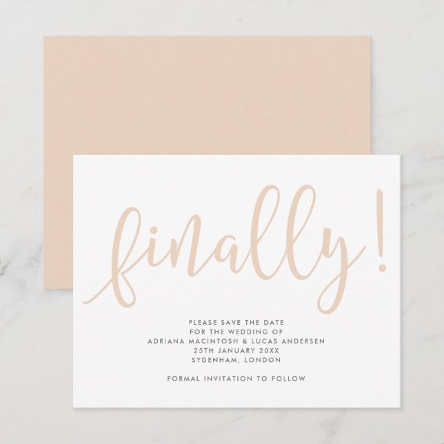 Reserve A Data Script Finalmente Editável Cor Salvar Data (Frente/Verso)