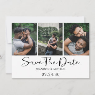 Reserve A Data Script Foto LGBTQ Simples e Elegante