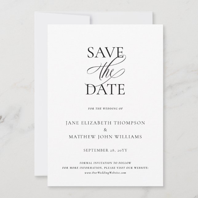 Reserve A Data Script & Photo Casamento Cristão Save the Date (Frente)