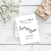 Script preto e branco Salvar a data