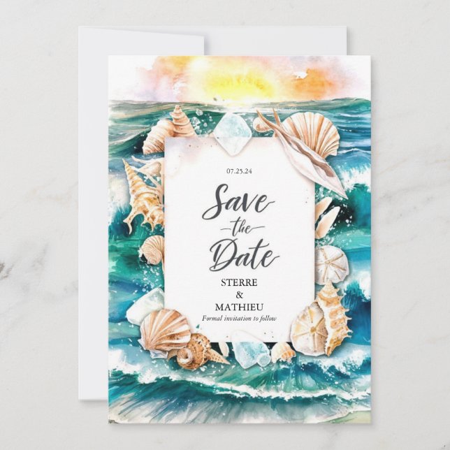 Reserve A Data Script Rustic Beach Wedding (Frente)