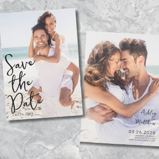 Reserve A Data Script Simples e Elegante de Foto Casamento