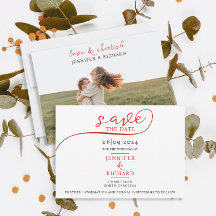 Script Vermelho Mínimo Simples Com Casamento Branc