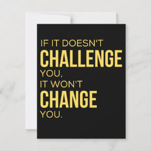 Reserve A Data Se não te desafiar, não te mudará