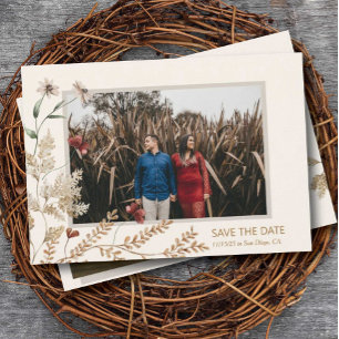 Reserve A Data Sedona Garden Flat Save The Date Card