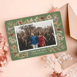 Reserve A Data Sedona Garden Flat Save The Date Card