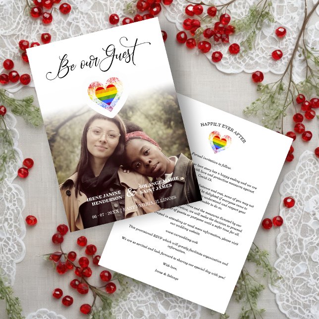 Reserve A Data Seja nosso Orgulho Guest Rainbow Heart Gay de Lésb (Criador carregado)