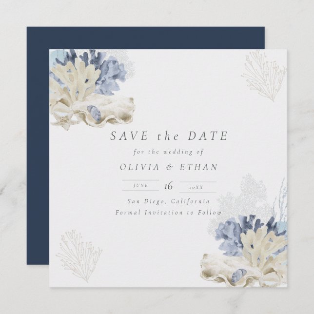 Reserve A Data Serenidade pelo mar (Frente/Verso)