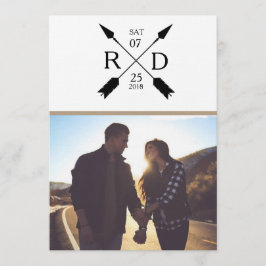 Reserve A Data Seta Rústica | Salvar a data | Casamento Fotográfi