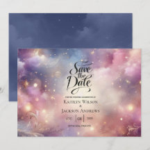 Shimmering Celestial Stardust Skies Casamento