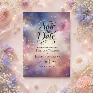 Reserve A Data Shimmering Celestial Stardust Skies Casamento
