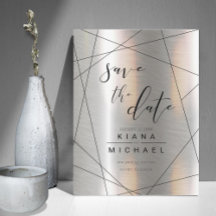 Silver Geométrico Metálico/Black ID648