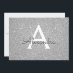 Reserve A Data Silver Sparkle Glitter Sweet 16 Salve a data<br><div class="desc">Silver Sparkle Glitter Doce Dezesseis Monogramas Nome e Festa de aniversário Inicial Salve o Convite de Data. Este convite é perfeito para a Festa de aniversário Silver Sparkle Glitter Sweet 16 que está a tentar celebrar na Rosa Rosa Rosa Rosa Rosa Dourada.</div>