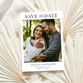 Reserve A Data Simple Elegant Photo Wedding Save the Date