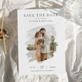 Reserve A Data Simple Elegant Photo Wedding Save the Date