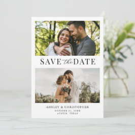 Reserve A Data Simple Elegant Photo Wedding Save the Date