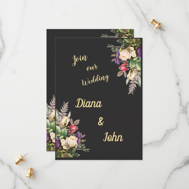 Reserve A Data Simple modern invitation, simple, minimalist (Frente/Verso In Situ)