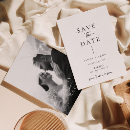 Reserve A Data Simple Modern Typography Photo Wedding 