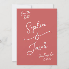 Reserve A Data Simple Whimsical Hand Drawn Save the Date QR Code