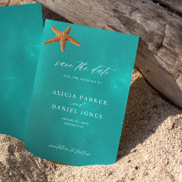 Reserve A Data Simples casamento de praia de verão