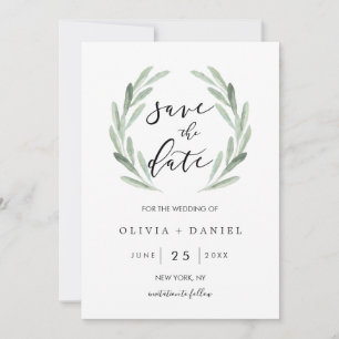 Reserve A Data Simples Casamento Russo da Terra Verde Salve a Dat