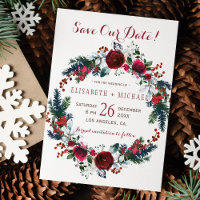 Simples chic floral wreath de inverno salvação dat