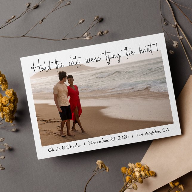 Reserve A Data Simples e Moderno Mantenha a Foto da Data (Criador carregado)