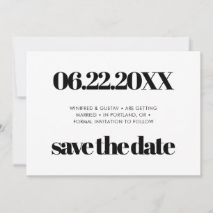 Reserve A Data Simples elegante e chic Salve a data