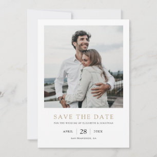Reserve A Data Simples Elegante Moderno Casamento Multi Foto