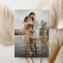 Simples Elegante Moderno Foto Casamento Salve a Da