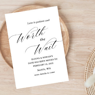 Reserve A Data Simples Mudar a Data Casamento Engraçado