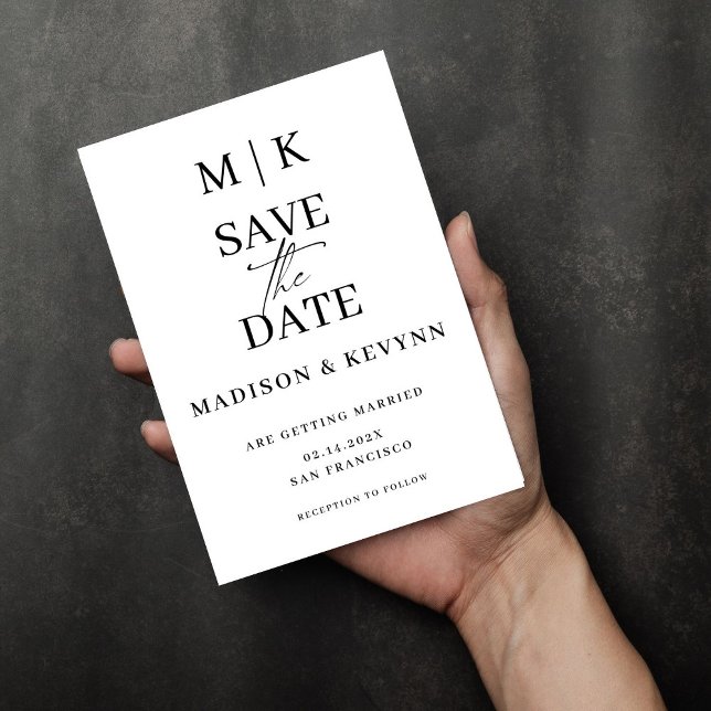 Reserve A Data Simples Save The Date de Casamento (Criador carregado)