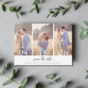 Reserve A Data Simples Três Foto Casamento Salve a Data