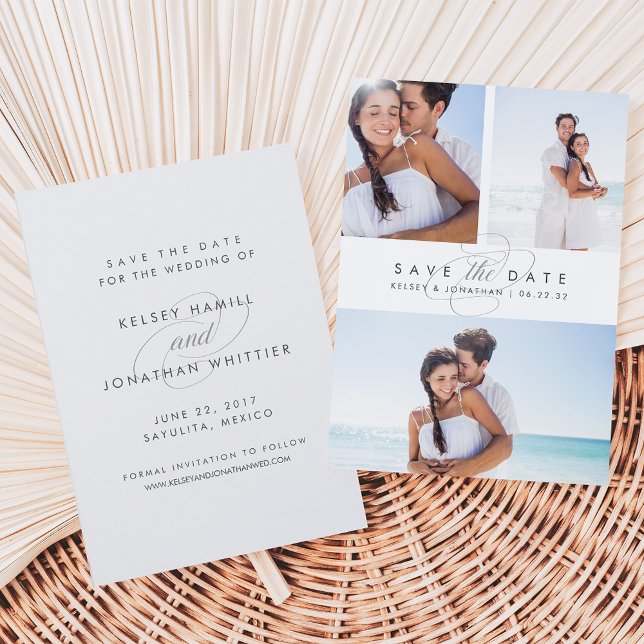 Reserve A Data Simplesmente Elegante, várias fotos salvam a data (Criador carregado)