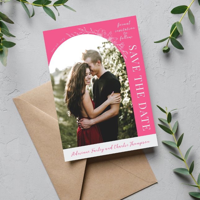 Reserve A Data Simplicidade Floral 1 Save The Date Cravo (Criador carregado)