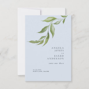 Reserve A Data Simplicity Foliage Dusty Blue Weding