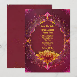 Reserve A Data Sinfonia Floral: Coleção de Elegância de Casamento