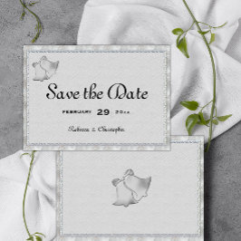 Reserve A Data Sinos De Casamento Da Elegância De Prata