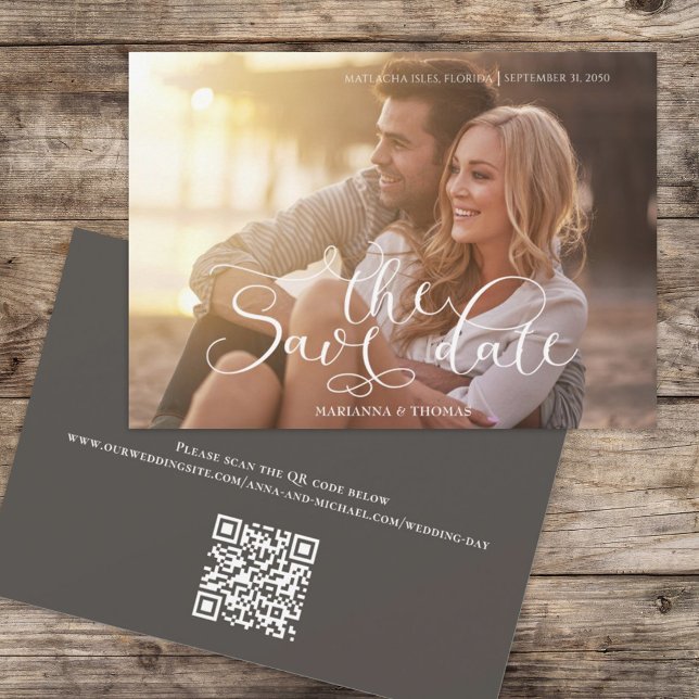 Reserve A Data Site do Código QR de Fotografia Simples Moderna (Criador carregado)