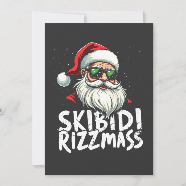Reserve A Data Skibidi Rizzmas Engraçado Gen Alpha Slang Natal (Frente)